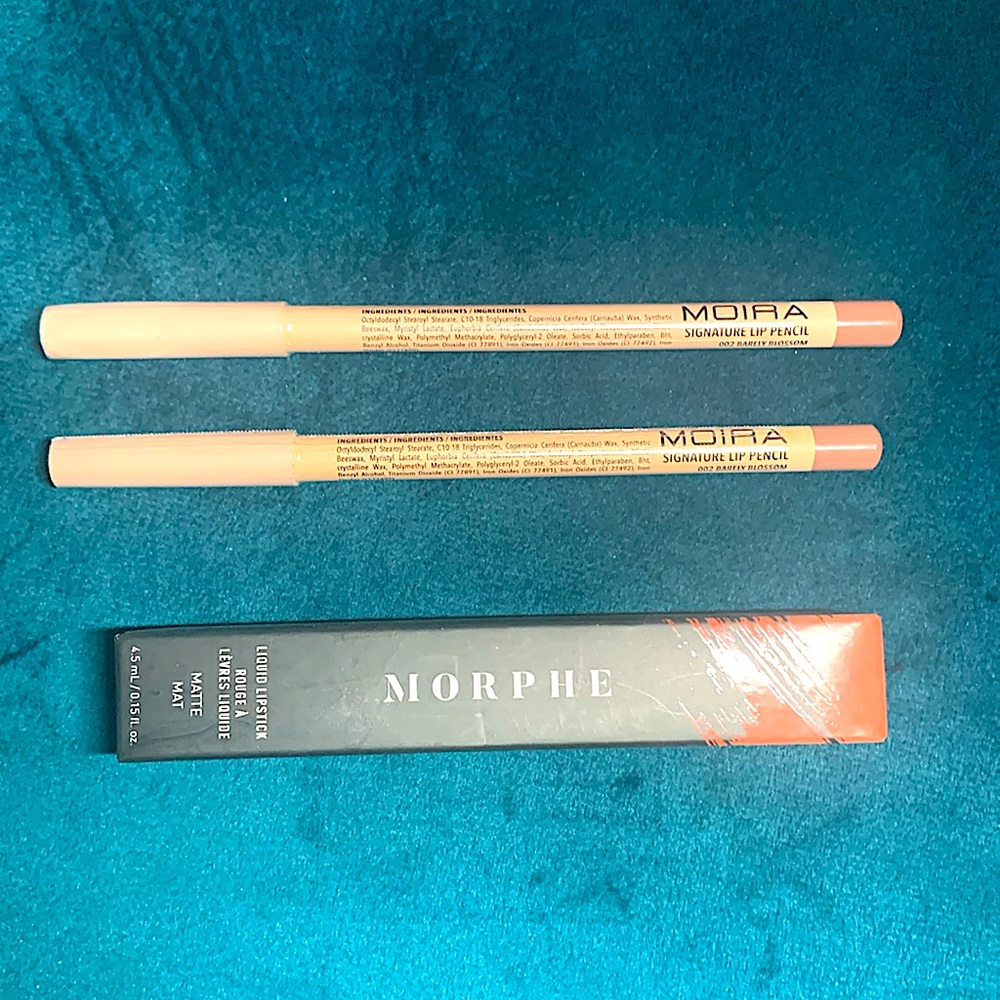 Moira Lip liner and Morphe Liquid lipstick Bundle